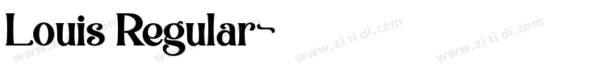 Louis Regular字体转换